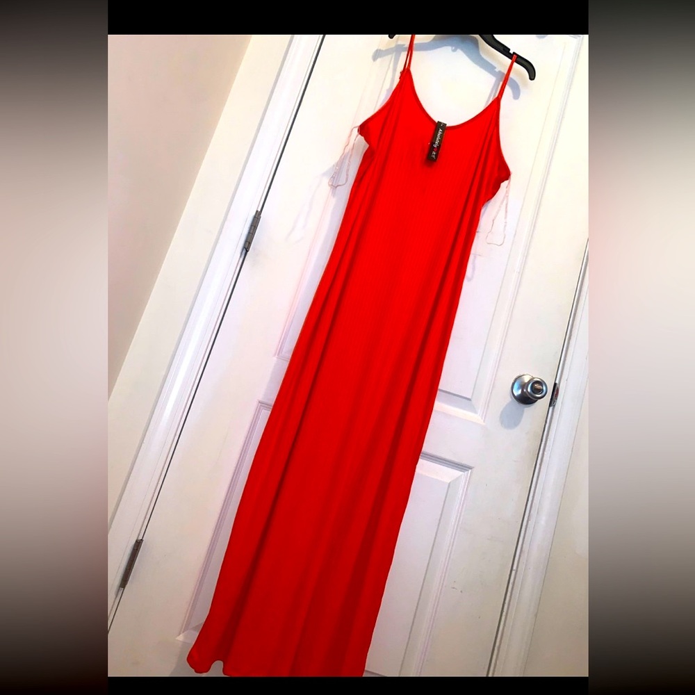 ORANGE SPAGHETTI STRAP